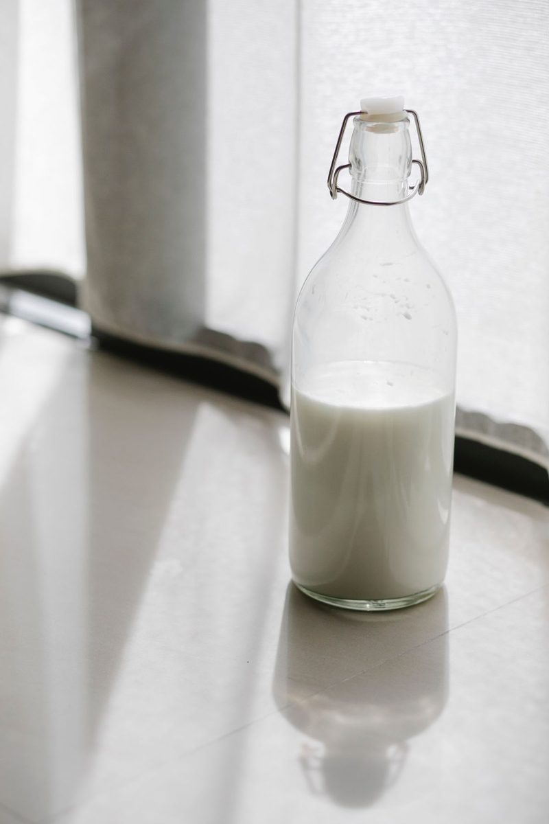 Milch-Optionen: laktosefrei oder Hafer